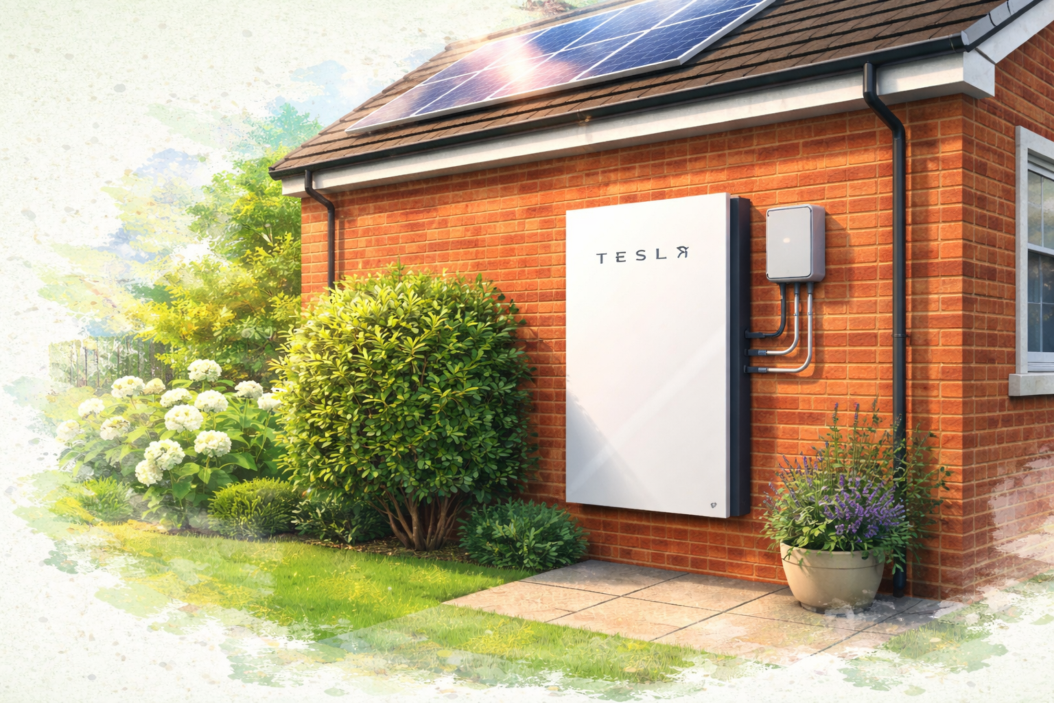 Eco-friendly home with solar installation